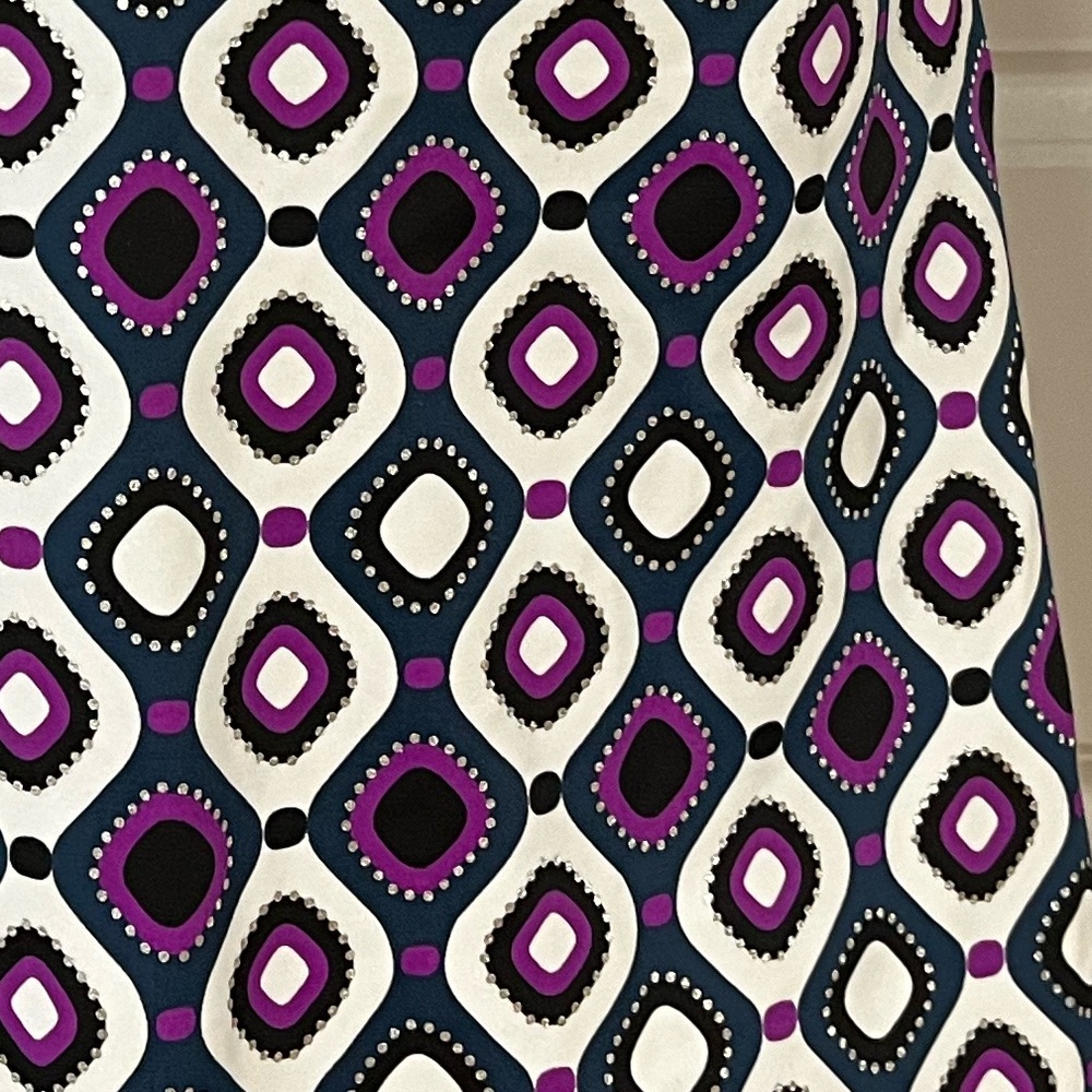 Swim Solutions Printed Metallic Tankini Swim Top - Picture 10 of 10